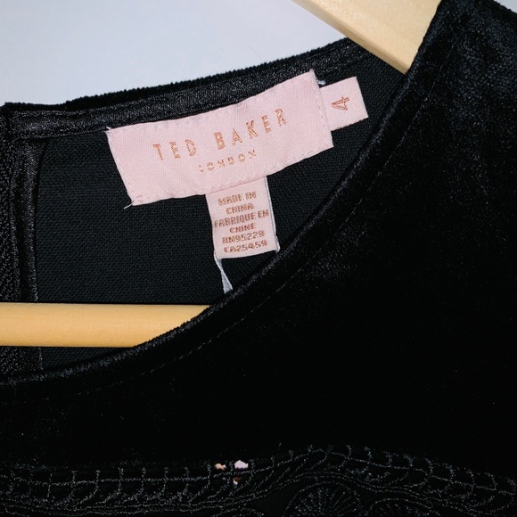 Ted Baker of London Lullita Geo Lace Black Dress - Picture 5 of 8